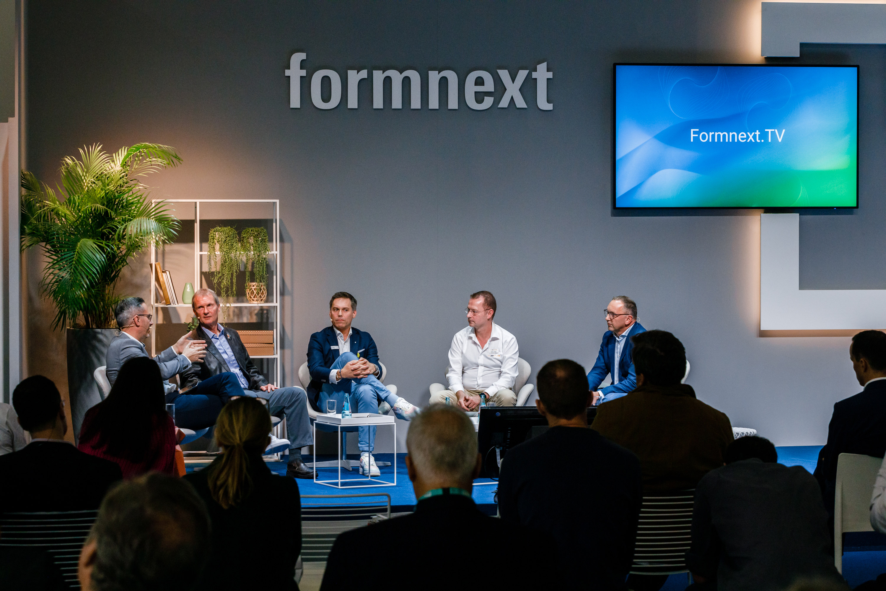 The winners of the Formnext Start-up Challenge can participate in a pitch event on the Industry Stage to be broadcast live on Formnext.TV. (Image: Mesago Messe Frankfurt/Marc Jacquemin)